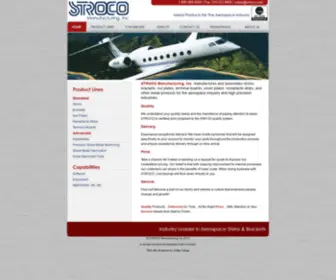 Stroco.com(Aerospace Brackets shims nut plates Manufacturer Stroco Manufacturing) Screenshot