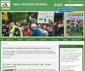 Stroebele-Online.de(Hans-Christian Ströbele (MdB Bündnis90/Die Grünen)) Screenshot