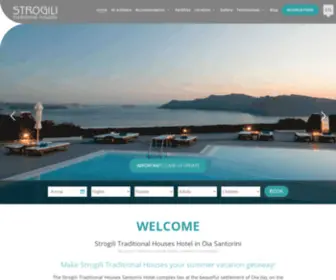 Strogilisantorini.com(Santorini Hotels in Oia) Screenshot