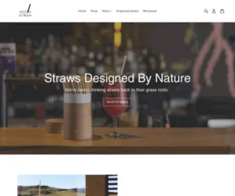 Stroh.com.au(Natural Plant Based Drinking Straws) Screenshot