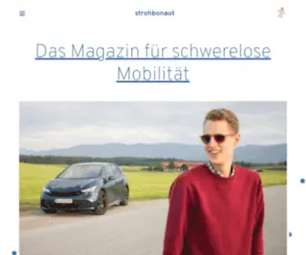 Strohbonaut.de(Das Magazin für schwerelose Mobilität) Screenshot