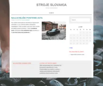 Strojeslovakia.sk(Stroje Slovakia) Screenshot