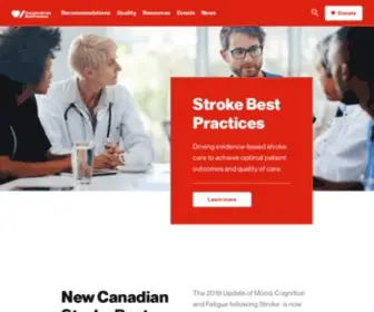 Strokebestpractices.ca(The Heart and Stroke Foundation of Canada) Screenshot