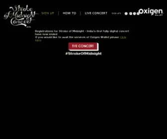 Strokeofmidnight.com(Watch India’s first online concert) Screenshot