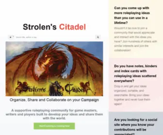 Strolen.com(Strolen's Citadel & RPG Framework) Screenshot