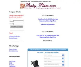 Strollersplace.com(Stroller Sales) Screenshot