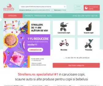 Strollers.ro(Este un magazin online pentru copii si bebelusi care comercializeaza produse pentru cei mici precum) Screenshot