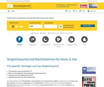 Stromauskunft.de(Und Gaspreise beim Testsieger vergleichen) Screenshot