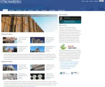 Strombergarchitectural.com(Custom architectural products in Cast Stone) Screenshot