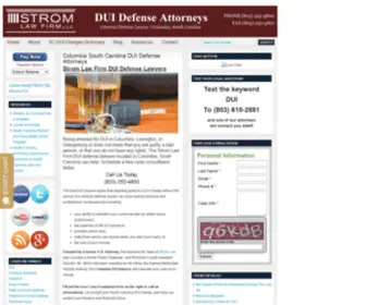 Stromlawdui.com(Columbia South Carolina DUI Defense Lawyers) Screenshot