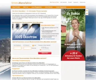 Strommanufaktur.net(Ökostrom) Screenshot