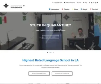 Strommeninc.com(Truly Local Language Tutors and Classes in Los Angeles) Screenshot