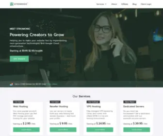 Stromonic.com(Premium Managed Hosting Services) Screenshot