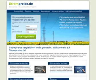 Strompreise.de(Strompreise vergleichen leicht gemacht) Screenshot