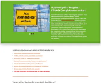 Stromvergleich-Kostenlos.org(Stromvergleich Ratgeber) Screenshot