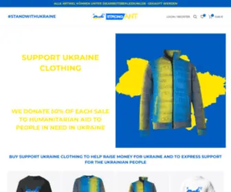 Strongant.eu(Support Ukraine Clothing) Screenshot