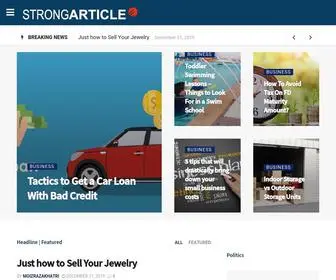 Strongarticle.com(Strong Article) Screenshot