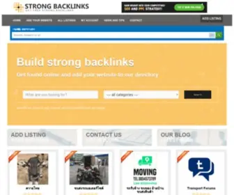 Strongbacklinks.com(Build free quality website backlinks for internet SEO Strong Backlinks) Screenshot