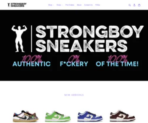 Strongboysneakers.us(Strongboy Sneakers) Screenshot