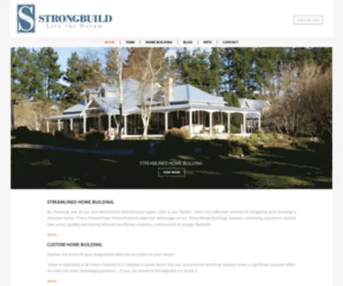 Strongbuild.com.au(STRONGBUILD HOME BUILDERS SYDNEY AND SOUTHERN NSW) Screenshot