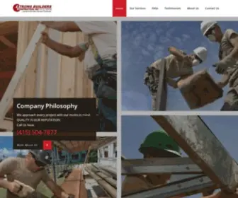 Strongbuildersconstructions.com(San Francisco Bay Area Construction Services) Screenshot