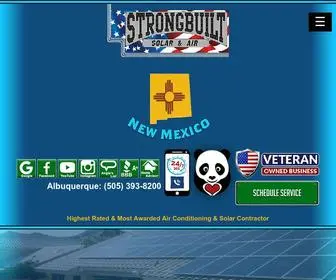 Strongbuiltnm.com(AC &amp; Heating In Albuquerque) Screenshot