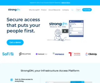 Strongdm.com(Your Partner in Zero Trust Privileged Access) Screenshot