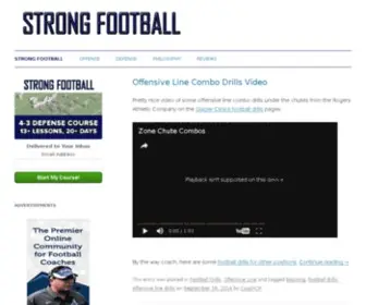 Strongfootballcoach.com(Coaching Football Blog) Screenshot