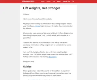 Stronglifts.com(Lift weights) Screenshot