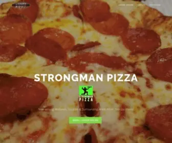 Strongmanpizza.com(Freshness is our strength) Screenshot