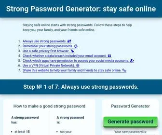 Strongpasswordgenerator.com(Strong Password Generator) Screenshot