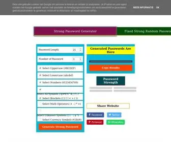 Strongpasswordgenerator.us(Strong Password Generator) Screenshot