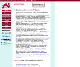 Strongswan.org(Ipsec) Screenshot