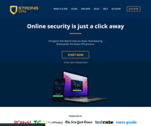 StrongVPN.cc(Providing high speed) Screenshot