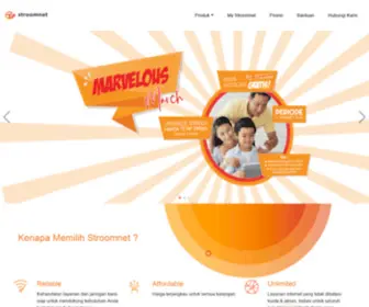 Stroomnet.id(Layanan Internet Broadband dan TV dari Indonesia Comnets Plus (ICON) Screenshot