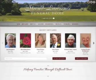 Stroudlawrence.com(Chagrin Falls OH funeral home and cremation) Screenshot