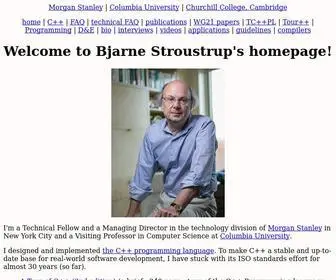 Stroustrup.com(Bjarne Stroustrup's) Screenshot