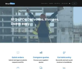 Structshare.com(Procurement & Material Management for Specialty Contractors) Screenshot