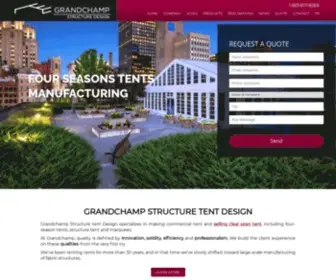 Structure-Tent.com(Grandchamp Structure tents Design) Screenshot