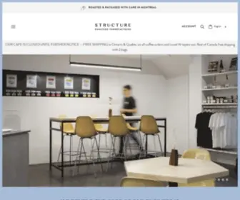 Structurecoffeeroasters.com(Structure Coffee Roasters) Screenshot