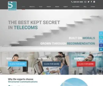 Structuredcommunications.co.uk(Business Telecoms & Broadband Provider) Screenshot