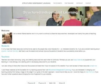 Structuredindependentlearning.com(Structured Independent Learning) Screenshot