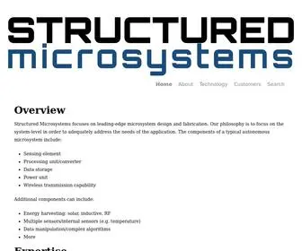 Structuredmicrosystems.com(Structured Microsystems LLC) Screenshot