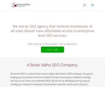 Structuredseo.com(Boise SEO Company) Screenshot