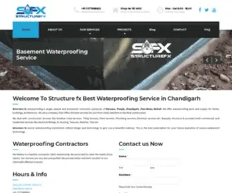 Structurefx.com(Waterproofing in Chandigarh) Screenshot