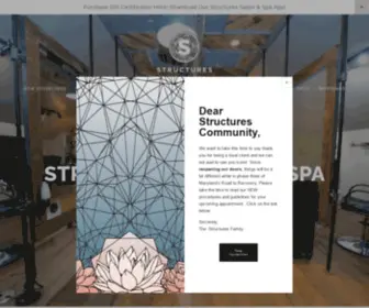 Structuressalon.com(Structures Salon & Spa) Screenshot