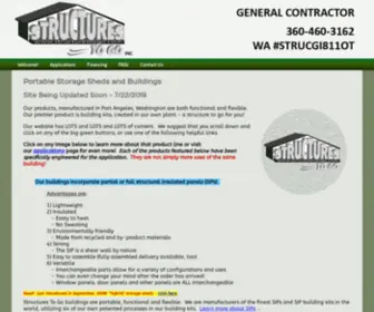 Structurestogo.com(Portable Storage Sheds and Buildings) Screenshot