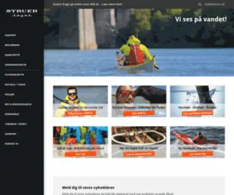 Struerkajak.com(Hos Struer Kajak finder du alt til dit kajakeventyr) Screenshot