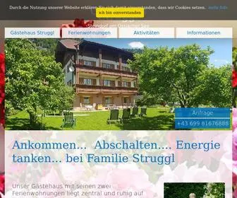 Struggl.com(Gästehaus Struggl am Ossiachersee) Screenshot