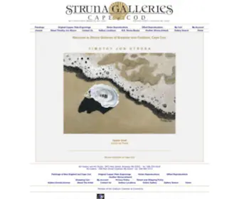 Strunagalleries.com(Struna Galleries of Cape Cod) Screenshot